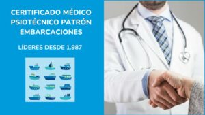 certificado médico psicotécnico patrón embarcaciones